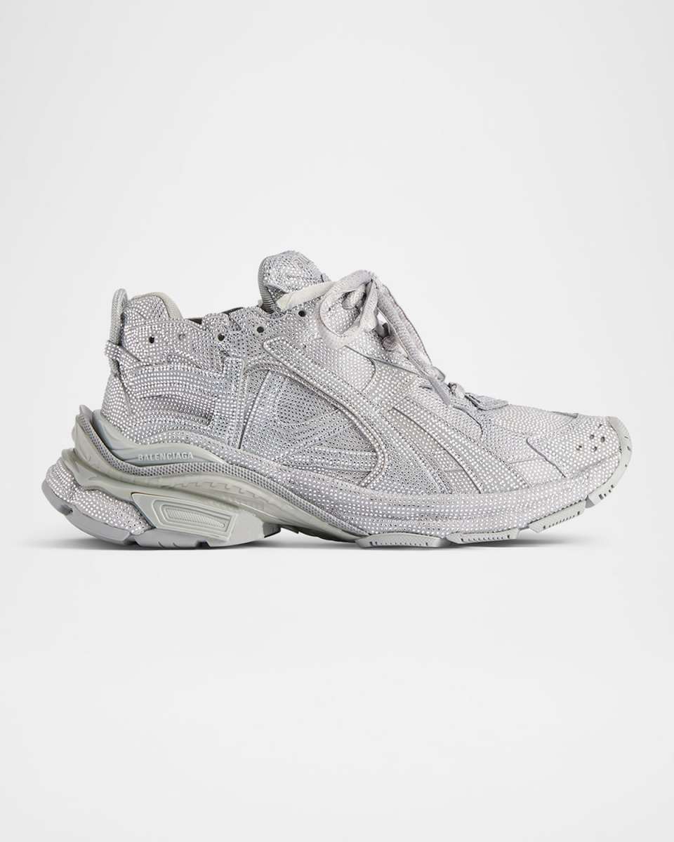 Runner Rhinestone-Embellished Fashion Sneakers